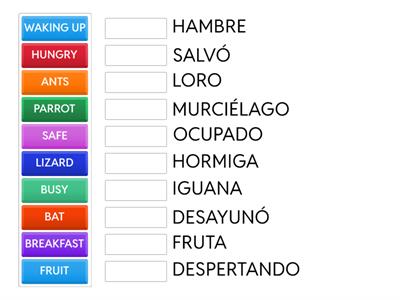 VOCABULARY 10TH MARCH, 3RD GRADE