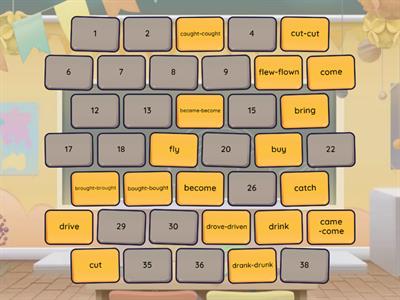 Irregular verbs (-ought/-aught/- V1-V2-V3)