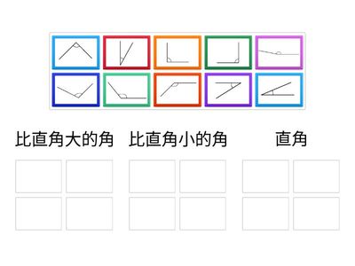 直角、銳角和鈍角