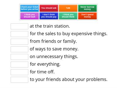 Empower B1 unit 6: verb+preposition