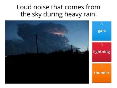 Basic weather vocabulary