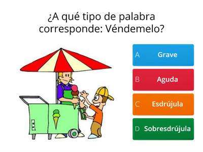  ¡¡Descubre  la palabra!!: aguda, grave, esdrújula, sobresdrújula 