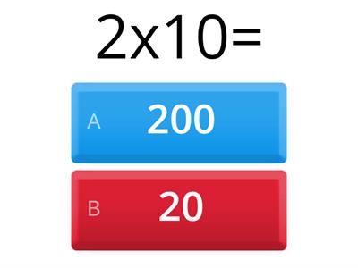 الضرب في مضاعفات 10-100-1000