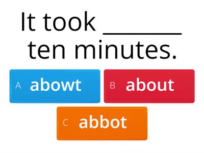  Functional Skills English Entry Level 1 Spelling test Lesson 9