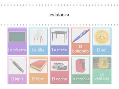 Objetos de clase y sus colores