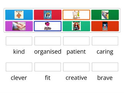 Primary 4 personality adjectives