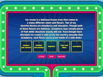 Nonfiction Text Structures Wordwall