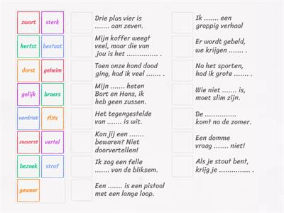 Talent 2, thema 5 les 3: zwart, verdriet, bezoek en geheim