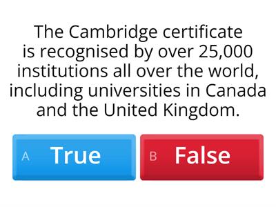 Cambridge Quiz