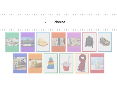 STARTERS VOCAB PRESCHOOL MILK PRODUCTS CLOTHES