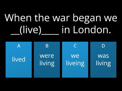 Past Simple/Past Continuous