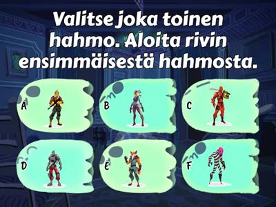 Fortnite (joka toinen, ensimmäinen/viimeinen/keskimmäinen, oikea/vasen) @etapuheterapia