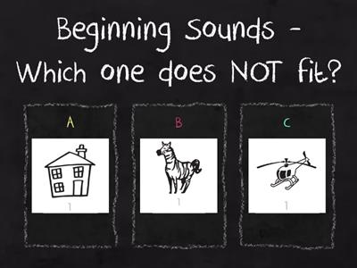 Beginning Sounds - Odd Man Out