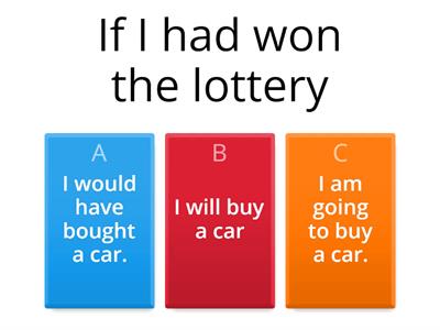  Third person conditional quiz