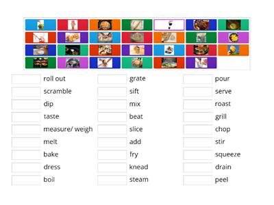 Cooking verbs