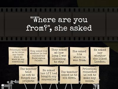 Reported Speech: Questions, Commands, Requests