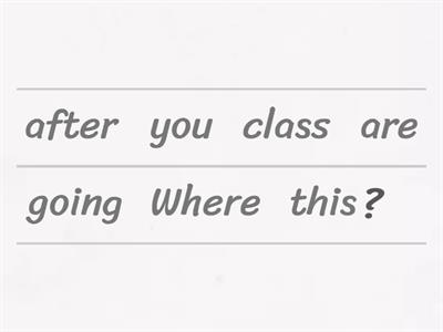  Present progressive for future arrangements. 