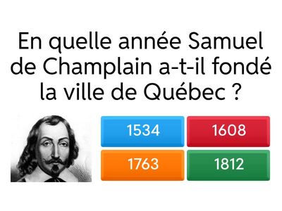 Quiz sur la Nouvelle-France