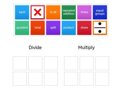 Mult. and Div. Key Words