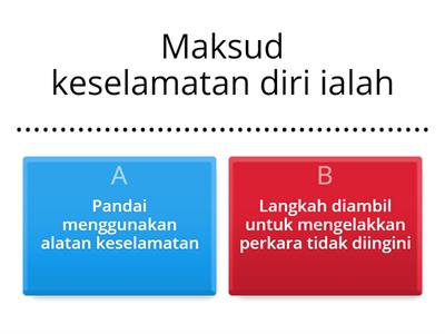 CARA MENJAGA KESELAMATAN DIRI PENDIDIKAN KESIHATAN TAHUN 2