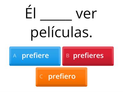 El verbo preferir - A0