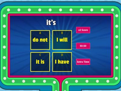 Quizshow Contractions