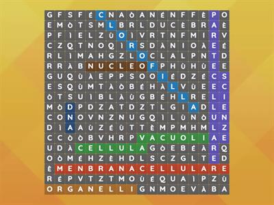 crucipuzzle di scienze