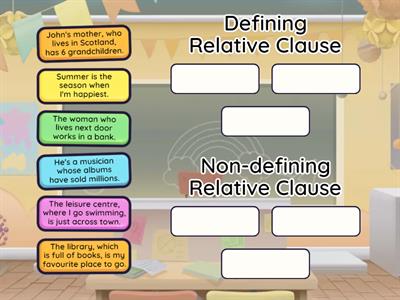 Defining & Non-defining Relative Clauses