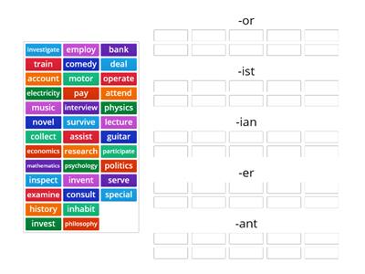 Personal nouns (B2)