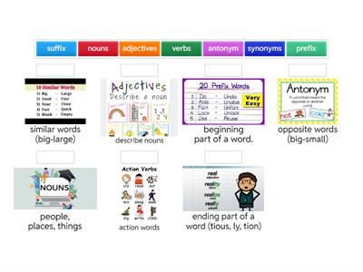 English class vocabulary