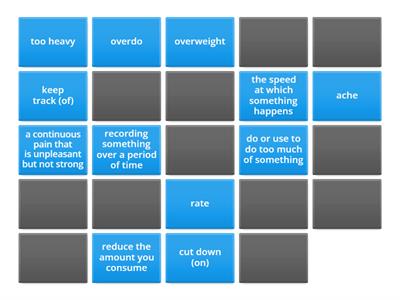 Open World B2, Unit 1, Health and fitness vocabulary + idioms