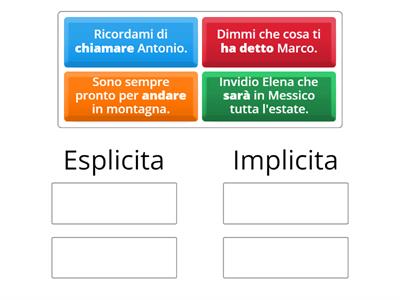  SUBORDINATE: implicite o esplicite ? (3)