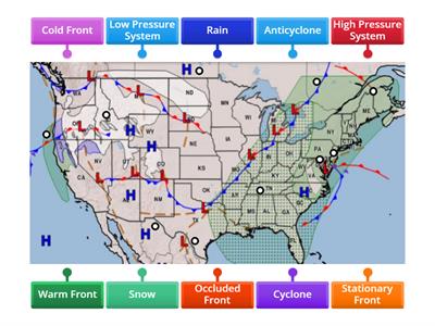 Label the Weather Map