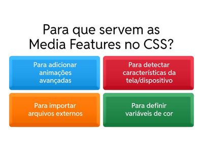 Media Features e Operadores - CSS