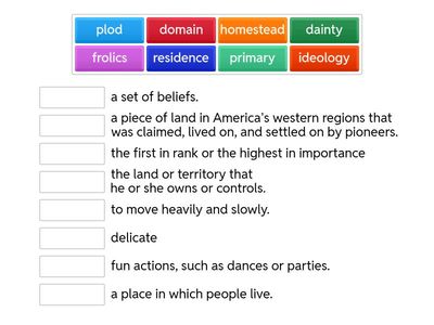 5th Grade HMH Module 4 Week 2 Vocab
