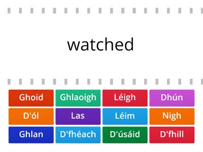 Briathra Aon Siolla 2: Word match