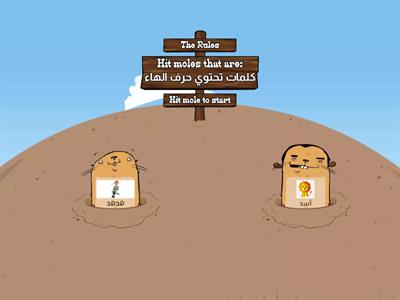 كلمات تحتوي حرف الهاء