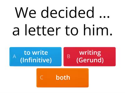 Gerund/Infinitive (Pre-Intermediate) 