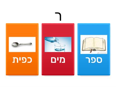 זיהוי אותיות - אות סוגרת.  ב ג ד ר ש ת