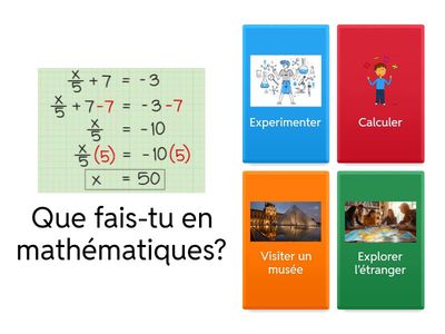 Les matières scolaires