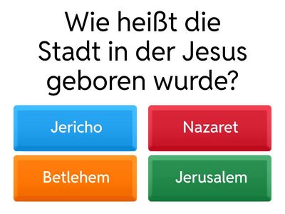 Jesus Quiz Klasse 9