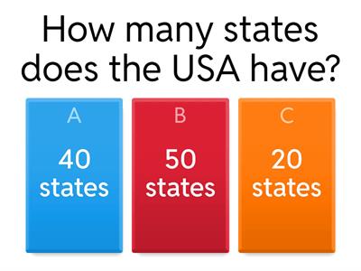 UNITED STATES QUIZ USA KIDS 1