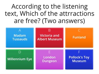 The Streets of London - Listening Task.