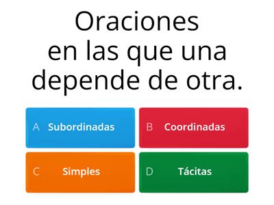 Teoría de las oraciones subordinadas