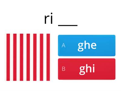 GHE GHI: stampatello minuscolo