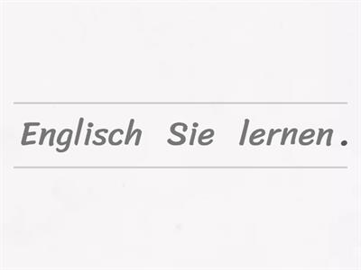 подреди думите в изречението