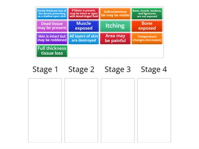 Pressure ulcer stages