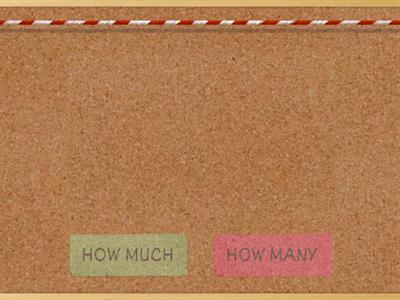 HOW MUCH - HOW MANY (?)