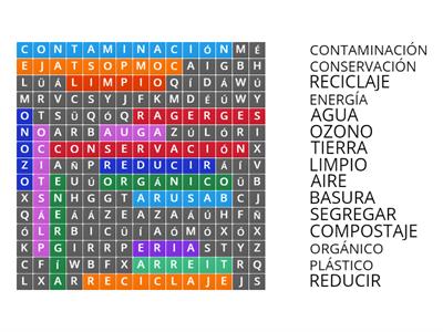 Sopa de Letras Ambiental