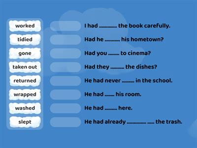 past perfect tense